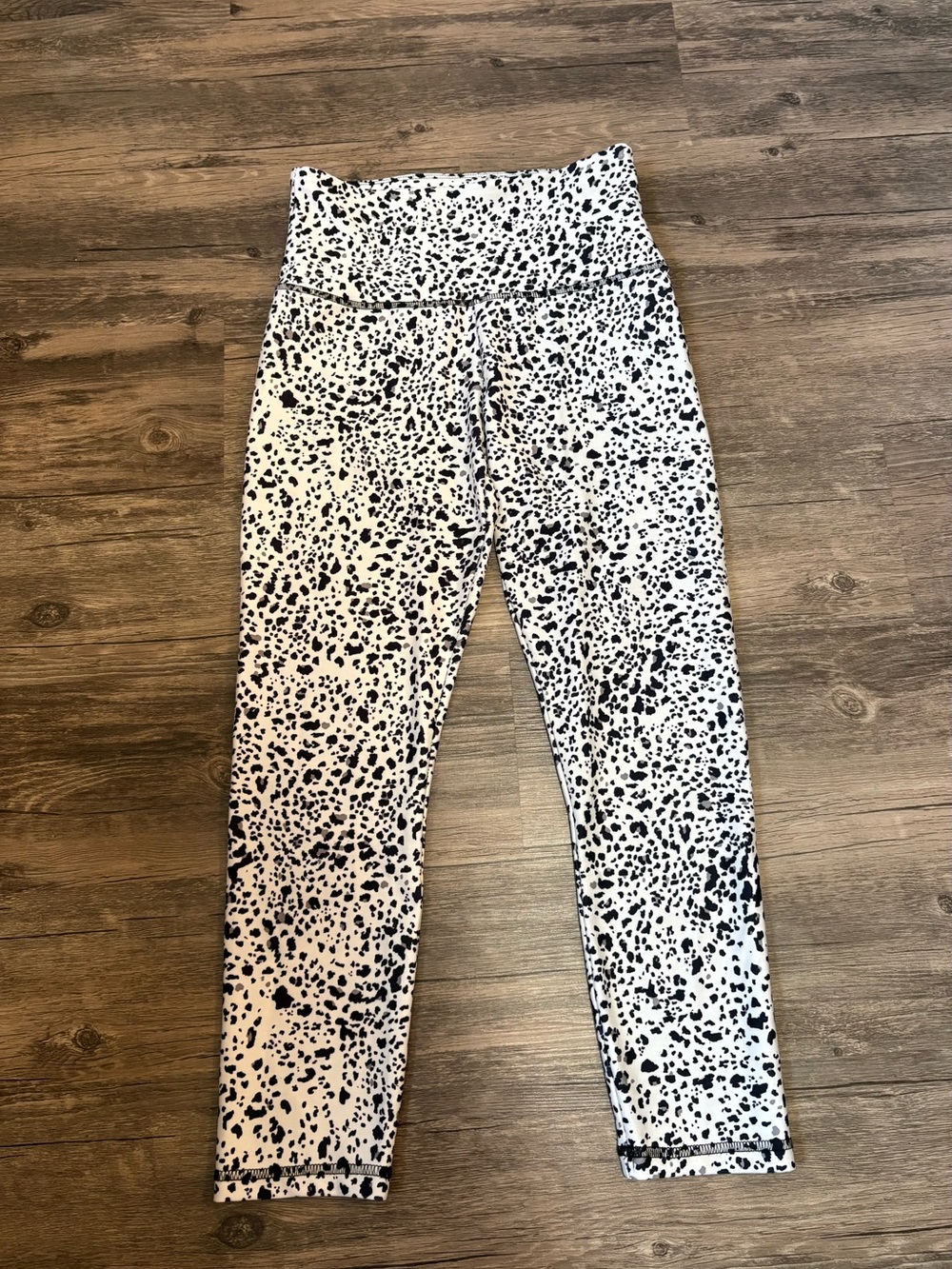 Balance Collection Black and White Leopard-Spot Leggings